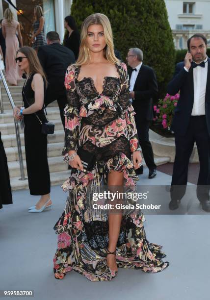 Maryna Linchuk arrives at the amfAR Gala Cannes 2018 at Hotel du Cap-Eden-Roc on May 17, 2018 in Cap d'Antibes, France.