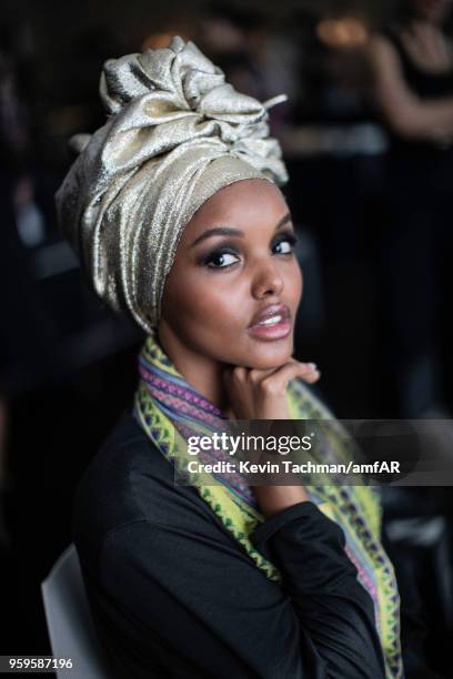 Model Halima Aden attends the amfAR Gala at Hotel du Cap-Eden-Roc on May 17, 2018 in Cap d'Antibes, France.