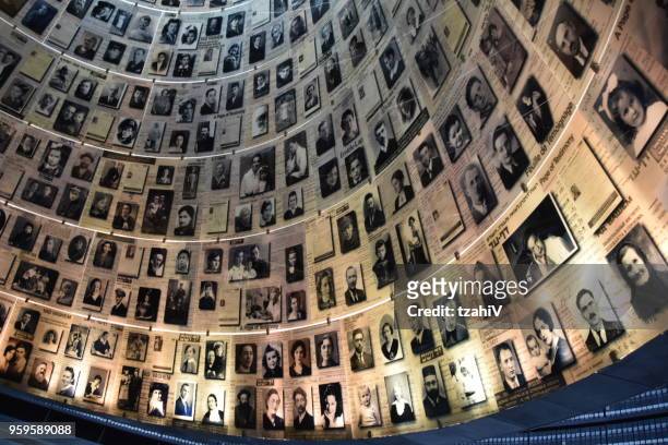 the hall of names in yad vashem, jerusalem, israel - boston massacre stock pictures, royalty-free photos & images