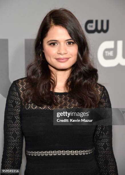 Melonie Diaz attends The CW Network's 2018 upfront at The London Hotel on May 17, 2018 in New York City.