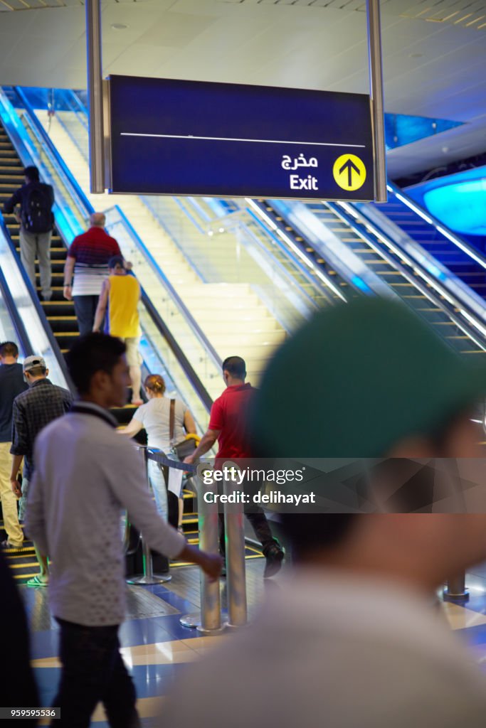 Dubai metro station