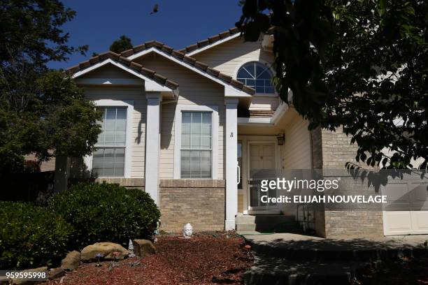 The front of the home where ten children were allegedly tortured and abused is seen on May 17 in Fairfield, California. - A 29-year-old California...