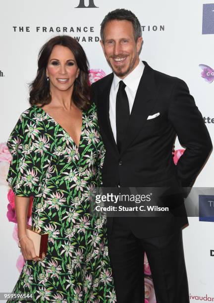 Andrea McLean and Nick Feeney attend The Fragrance Foundation Awards at The Brewery on May 17, 2018 in London, England.
