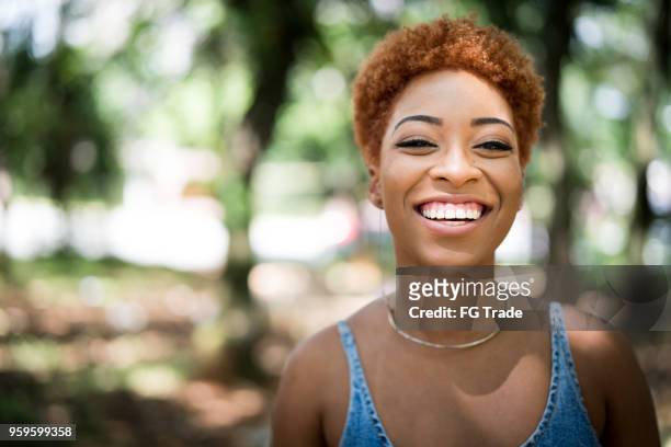 portrait of young woman - brazilian shorthair stock pictures, royalty-free photos & images