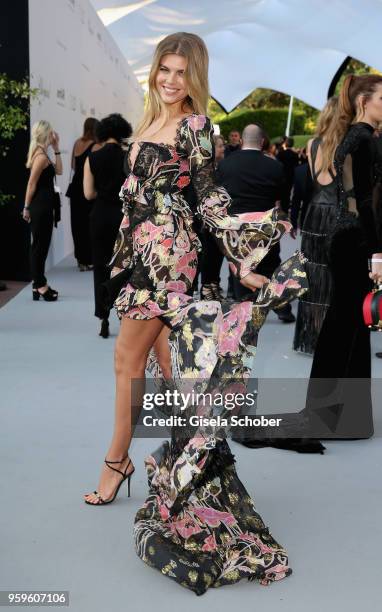Maryna Linchuk arrives at the amfAR Gala Cannes 2018 at Hotel du Cap-Eden-Roc on May 17, 2018 in Cap d'Antibes, France.