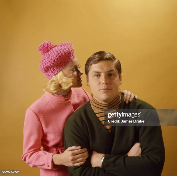 Sportsman of the Year: Portrait of New York Mets pitcher Tom Seaver and his wife Nancy Seaver posing during photo shoot. USA 12/1/1969 CREDIT: James...