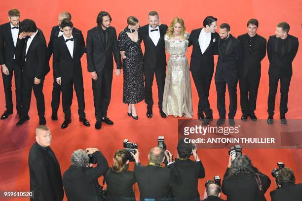 French actor Khaled Alouach, French actor Jonathan Genet, French actress Kate Moran, French director Yann Gonzalez, French actress Vanessa Paradis,...