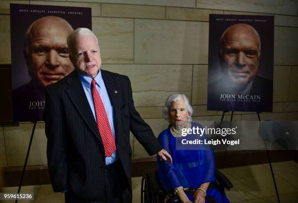 Joe McCain, brother of Senator John McCain and Roberta McCain, mother of Senator John McCain, arrive for the DC screening of "John McCain: For Whom...