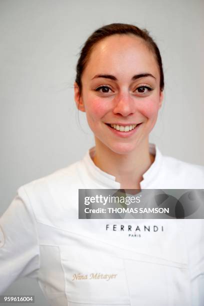 French pastry chef Nina Metayer poses during the Taste of Paris festival at The Grand Palais in Paris on May 17, 2018.