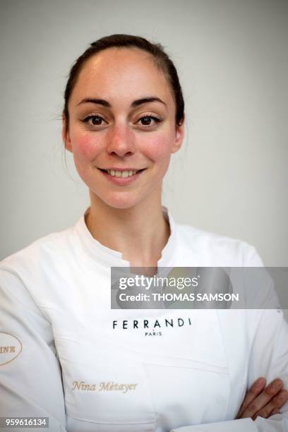 French pastry chef Nina Metayer poses during the Taste of Paris festival at The Grand Palais in Paris on May 17, 2018.