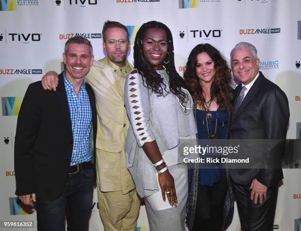Director of Entertainment Media GLAAD Jeremy Blacklow, artist Justin Tranter, Shea Diamond, Shelly Fairchild and President of Music Business...
