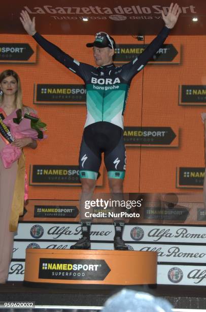 Arrival / Sam Bennett of Ireland and Team Bora-Hansgrohe / Celebration / during the 101st Tour of Italy 2018, Stage 12 a 214km stage from Osimo to...