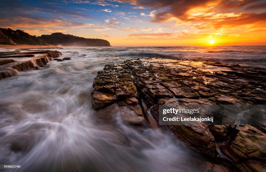 Sunrise Sydney seascape