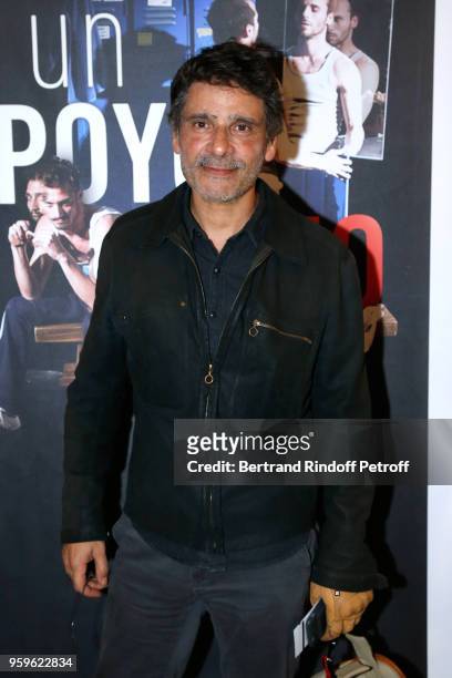 Actor Pascal Elbe attends the 'Un Poyo Rojo' Theater Play celebrates its 10th Anniversary at Theatre Antoine on May 17, 2018 in Paris, France.