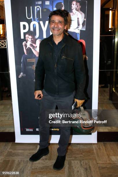 Actor Pascal Elbe attends the 'Un Poyo Rojo' Theater Play celebrates its 10th Anniversary at Theatre Antoine on May 17, 2018 in Paris, France.