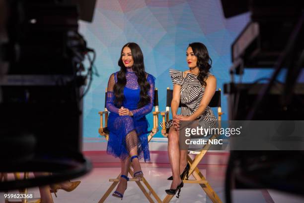 Nikki and Brie Bella on Wednesday, May 15, 2018 --