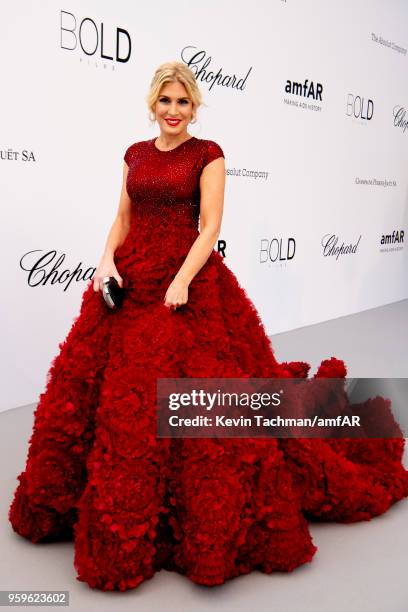 Hofit Golan arrives at the amfAR Gala Cannes 2018 at Hotel du Cap-Eden-Roc on May 17, 2018 in Cap d'Antibes, France.