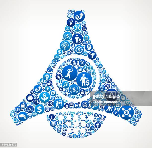 office intercom  money blue icon pattern background - intercom stock illustrations