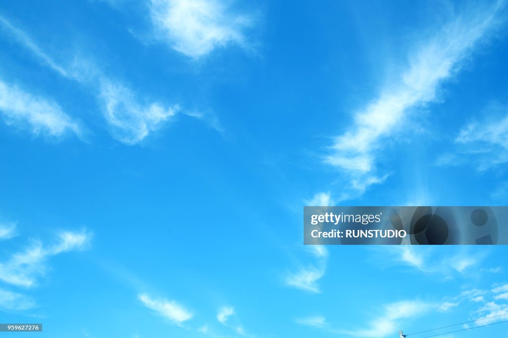 Low Angle View Of Blue Sky