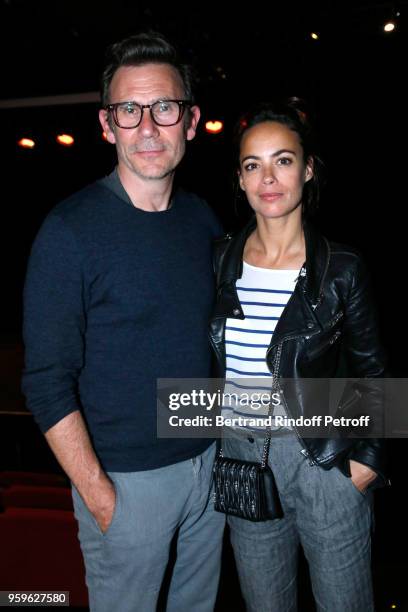 Director Michel Hazanavicius and actress Berenice Bejo attend the 'Un Poyo Rojo' Theater Play celebrates its 10th Anniversary at Theatre Antoine on...