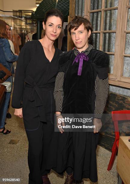 Mary McCartney and Frances von Hofmannsthal attend the Photo London open house at Dover Street Market on May 17, 2018 in London, England.