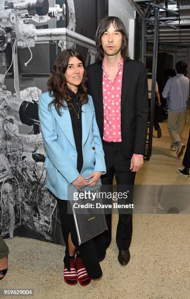 Bella Freud and Bobby Gillespie attend the Photo London open house at Dover Street Market on May 17, 2018 in London, England.