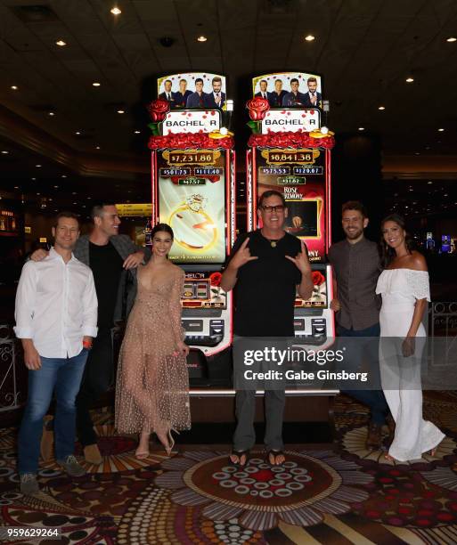 Television personalities Jake Pavelka, Ben Higgins, Ashley Iaconetti, producer/writer Mike Fleiss, television personalities Nick Viall and Becca...