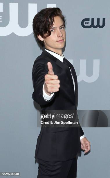 Actor Cole Sprouse attends the 2018 CW Network Upfront at The London Hotel on May 17, 2018 in New York City.
