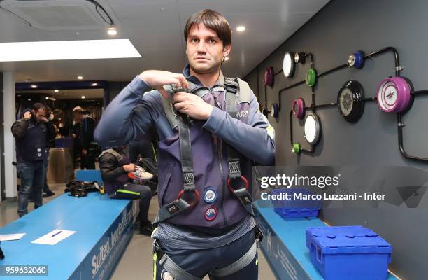 Cristian Chivu of Inter Forever visits The O2 on May 17, 2018 in London, England.