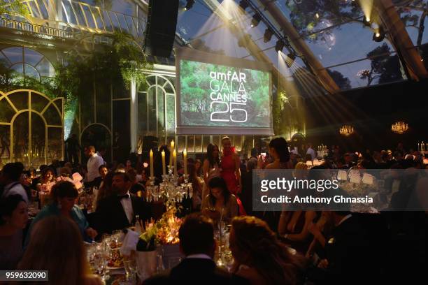 General view at the amfAR Gala Cannes 2018 at Hotel du Cap-Eden-Roc on May 17, 2018 in Cap d'Antibes, France.