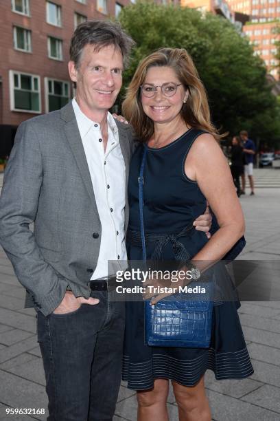 Maren Gilzer and her boyfriend Harry Kuhlmann during the premiere of 'Flying Illusion' on at Theater am Potsdamer Platz on May 17, 2018 in Berlin,...