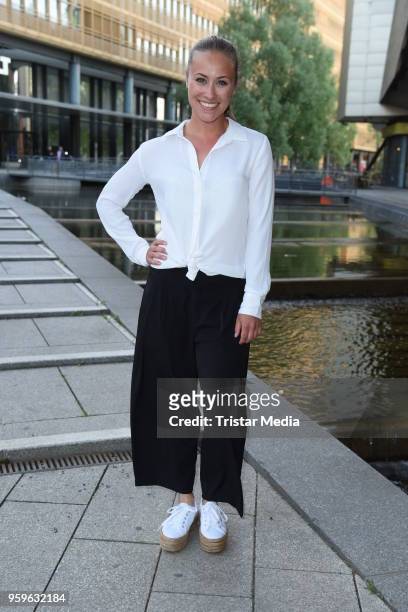 Sina Tkotsch during the premiere of 'Flying Illusion' on at Theater am Potsdamer Platz on May 17, 2018 in Berlin, Germany.