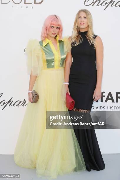 Henri and Eddie Mitsou arrive at the amfAR Gala Cannes 2018 at Hotel du Cap-Eden-Roc on May 17, 2018 in Cap d'Antibes, France.