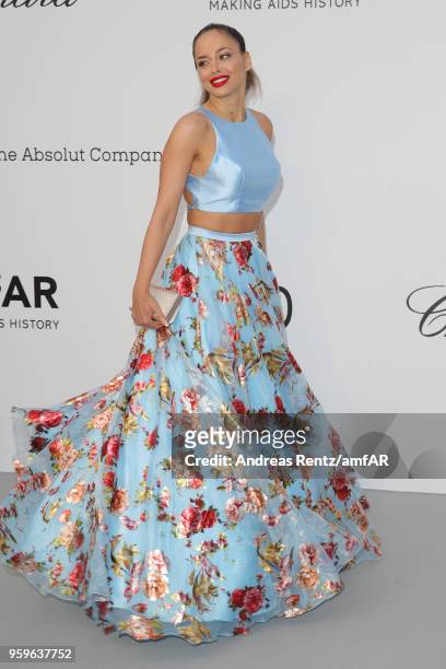 Sapir Azulay arrives at the amfAR Gala Cannes 2018 at Hotel du Cap-Eden-Roc on May 17, 2018 in Cap d'Antibes, France.