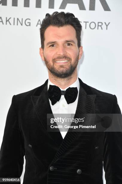 Andrea Iervolino arrives at the amfAR Gala Cannes 2018 at Hotel du Cap-Eden-Roc on May 17, 2018 in Cap d'Antibes, France.