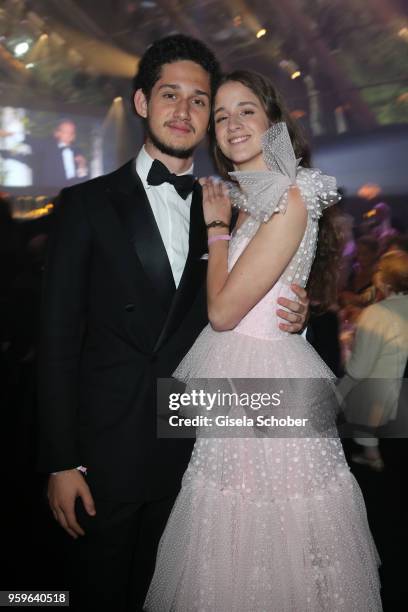 Peter John Koenig and Coco Koenig attend the amfAR Gala Cannes 2018 dinner at Hotel du Cap-Eden-Roc on May 17, 2018 in Cap d'Antibes, France.