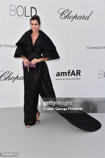 Christina Pitanguy arrives at the amfAR Gala Cannes 2018 at Hotel du Cap-Eden-Roc on May 17, 2018 in Cap d'Antibes, France.