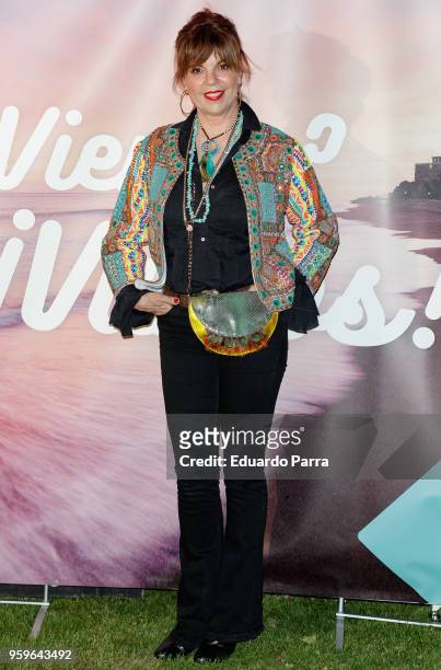Belinda Washington attends the 'International Day Against Homophobia' photocall at Italian Embassy on May 17, 2018 in Madrid, Spain.
