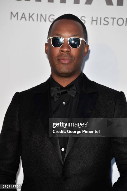 Corey Hawkins arrives at the amfAR Gala Cannes 2018 at Hotel du Cap-Eden-Roc on May 17, 2018 in Cap d'Antibes, France.