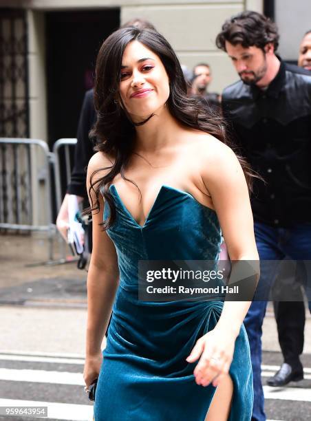 Jeanine Mason is seen walking in midtown on May 17, 2018 in New York City.