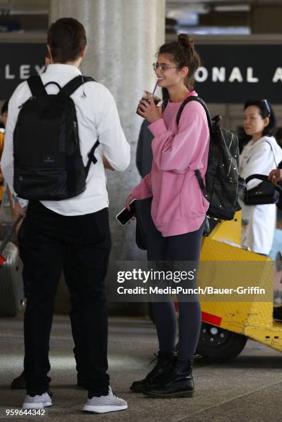 Taylor Hill is seen at LAX on May 17, 2018 in Los Angeles, California.