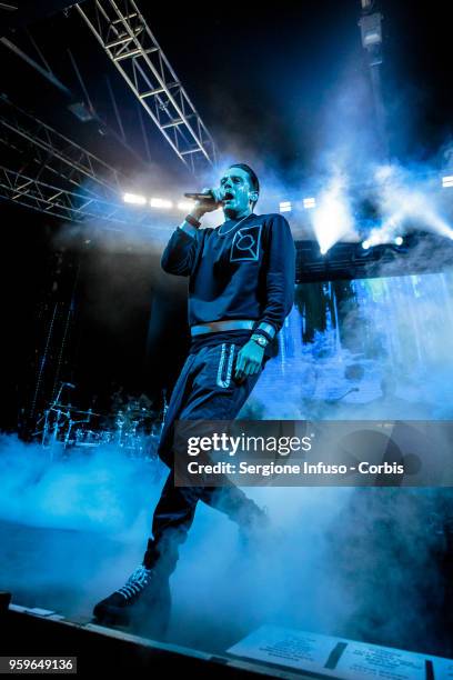 Eazy performs on stage at Fabrique on May 17, 2018 in Milan, Italy.