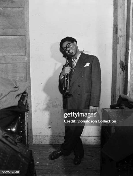Portrait of Dizzy Gillespie, New York, N.Y., ca. May 1947.