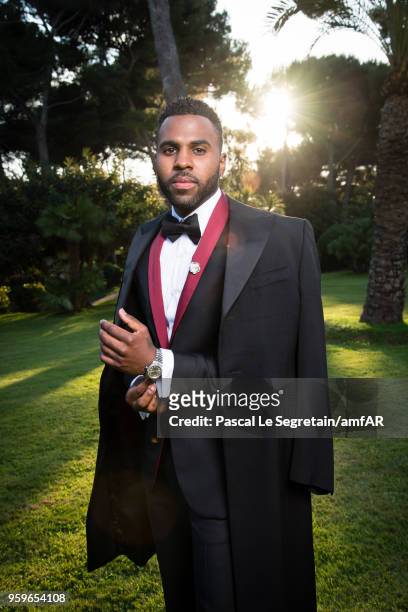 Jason Derulo poses for portraits at the amfAR Gala Cannes 2018 cocktail at Hotel du Cap-Eden-Roc on May 17, 2018 in Cap d'Antibes, France.