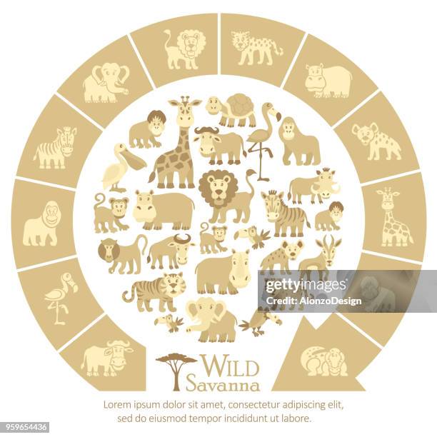 zoo animals - cute giraffe vector stock illustrations