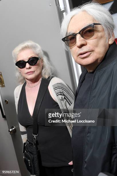 Debbie Harry and Chris Stein of Blondie attend the "CBGB & OMFUG: The Age Of Punk" exhibit at Morrison Hotel Gallery on May 17, 2018 in New York City.
