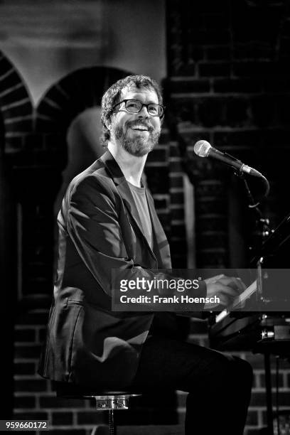 American singer Ben Folds performs live on stage during a concert at the Passionskirche on May 17, 2018 in Berlin, Germany.