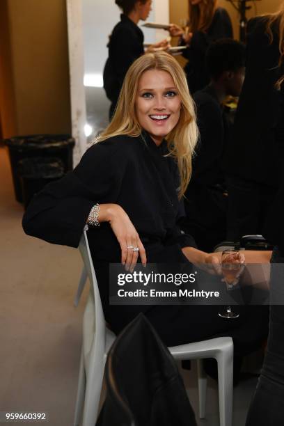 Model at amfAR Gala Cannes 2018 dinner at Hotel du Cap-Eden-Roc on May 17, 2018 in Cap d'Antibes, France.