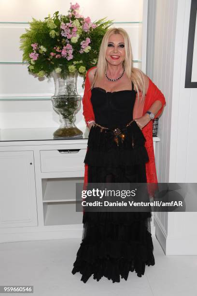 Monika Bacardi attends the amfAR Gala Cannes 2018 after party at Hotel du Cap-Eden-Roc on May 17, 2018 in Cap d'Antibes, France.