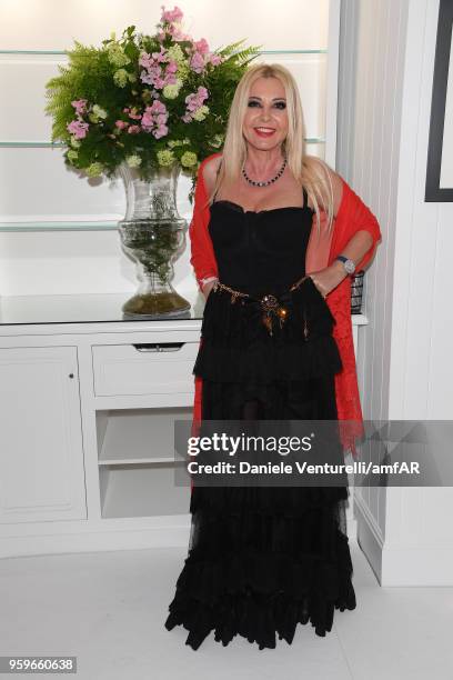 Monika Bacardi attends the amfAR Gala Cannes 2018 after party at Hotel du Cap-Eden-Roc on May 17, 2018 in Cap d'Antibes, France.